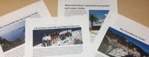 Luxury Yachting Blog Post Service
